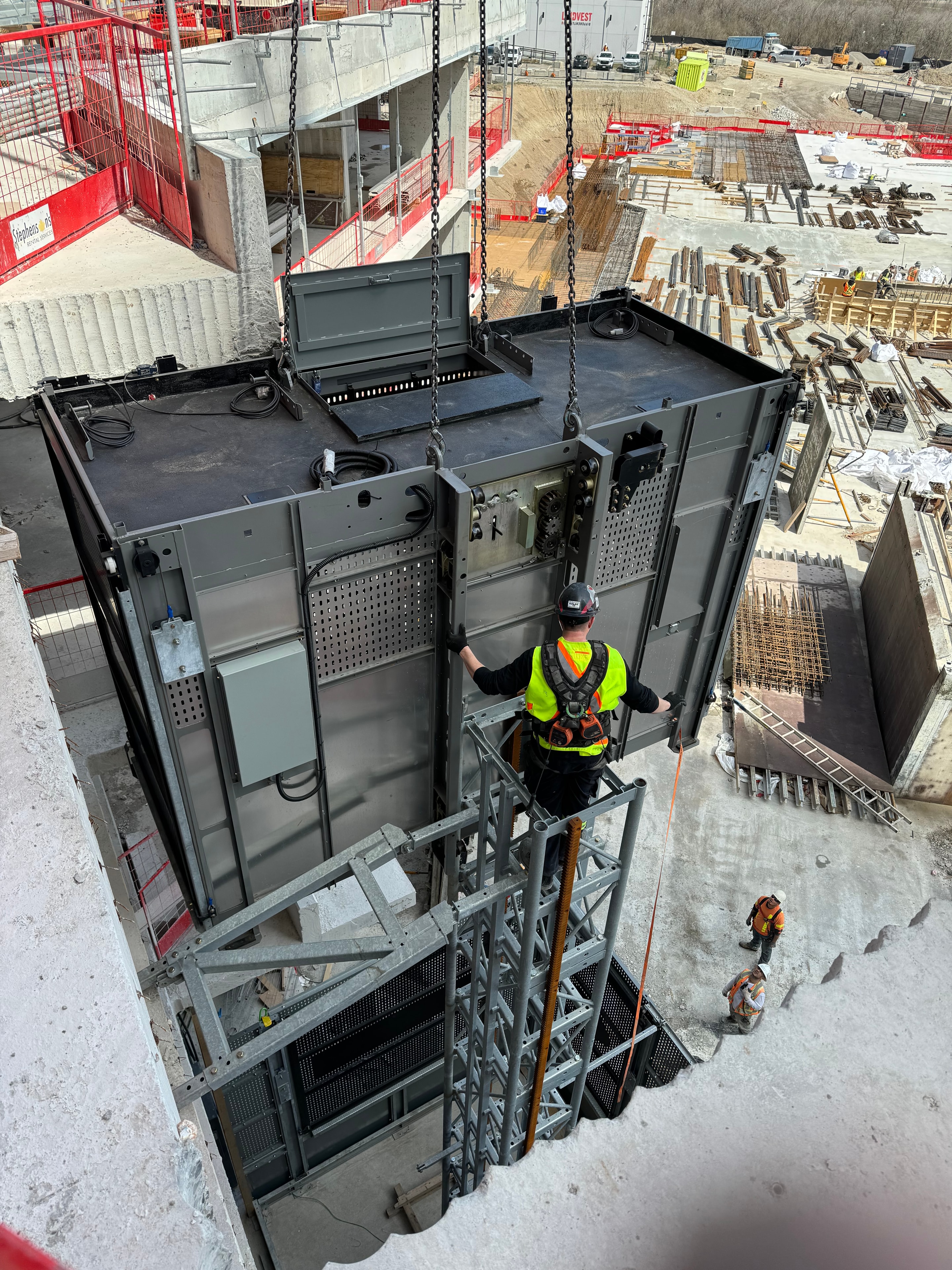 TSSA documentation and engineering drawings for elevator