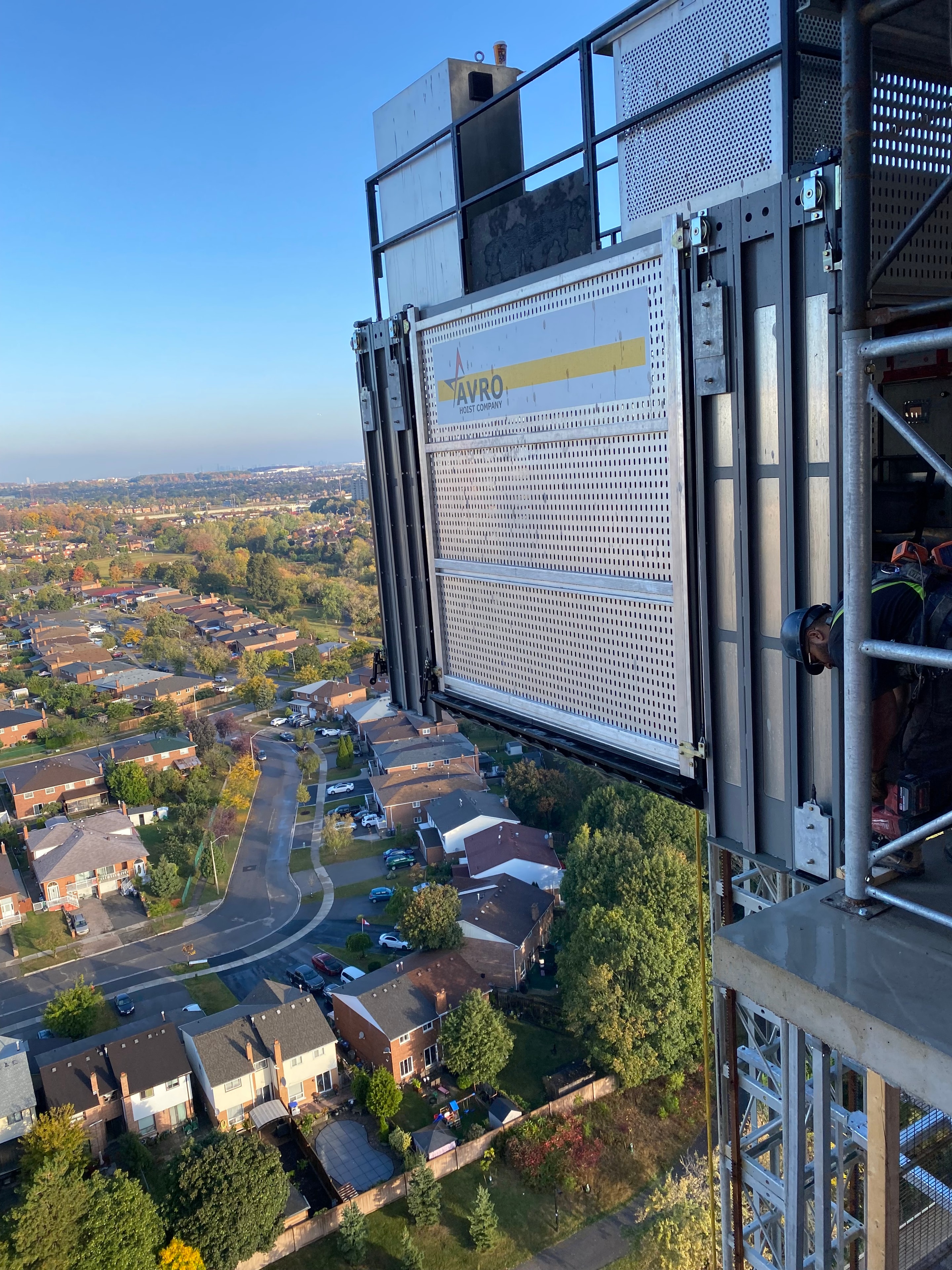 Elevator panel and motor refurbishment work